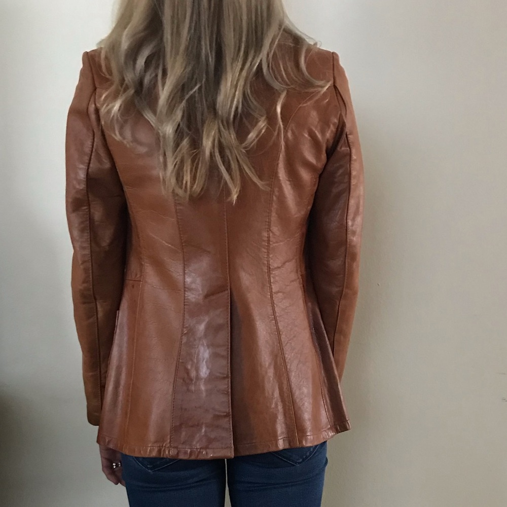 Vintage Leather Jacket blazer - Picture 5 of 8